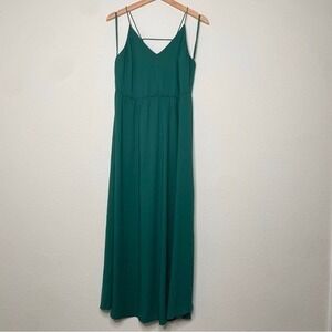 ann taylor loft green dress Sage Green Cotton Empire Waist Dress